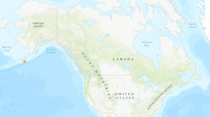 Terremoto de magnitud 7,2 frente a las costas de Alaska, en EE.UU.