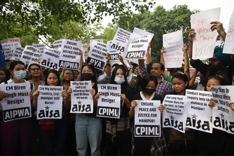 Protesta en la India