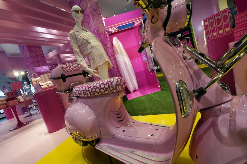 Una sección especial con el tema de Barbie en una tienda de la cadena Bloomingdale´s en Nueva York.