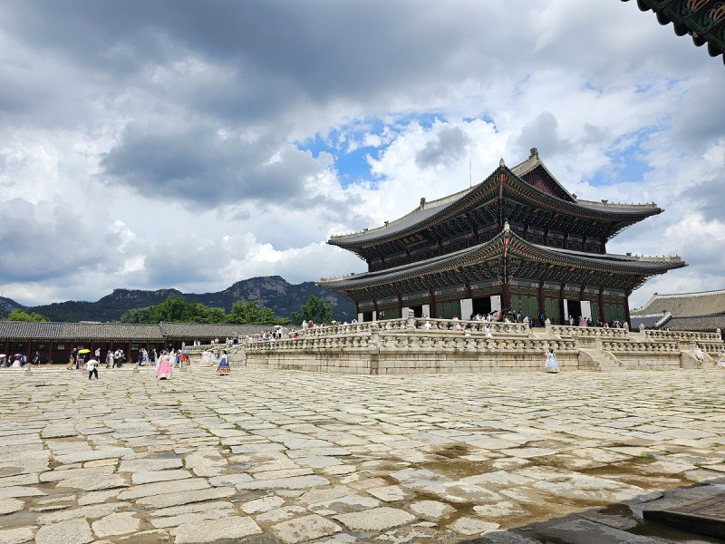 Salón principal del palacio Gyeongbokgung, en Seúl.