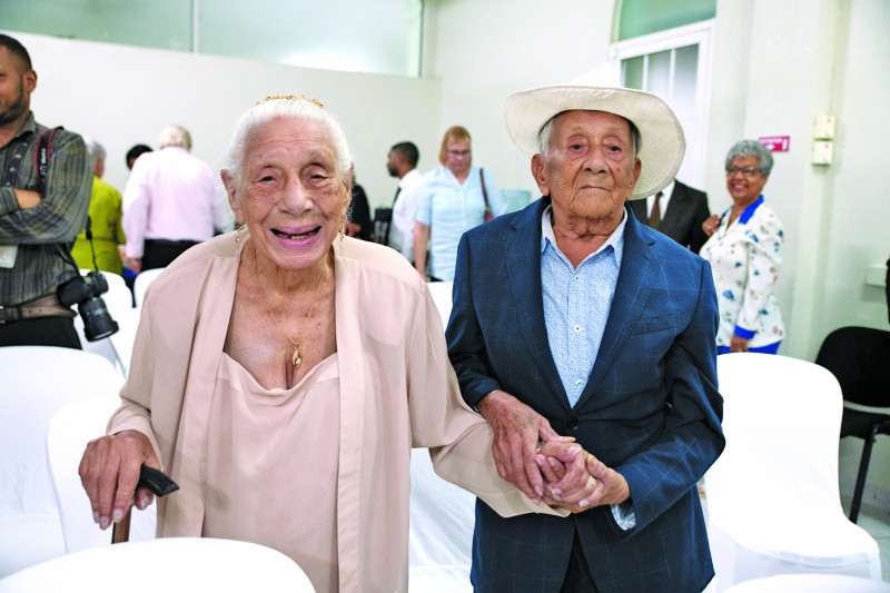 Enedina Brito de Fernández  y Andrés Aracena Fernández.