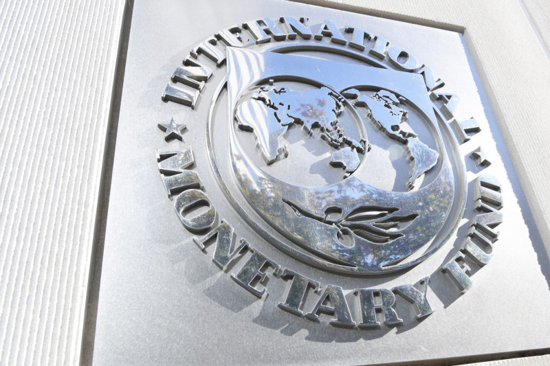 Logo del Fondo Monetario Internacional (FMI).