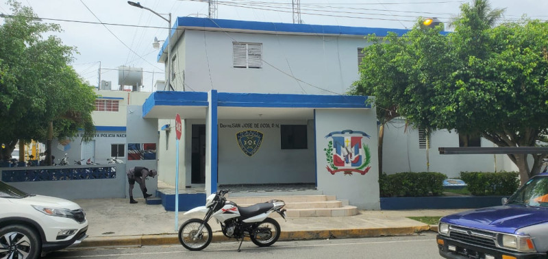 El destacamento de la Policía Nacional en San José de Ocoa.