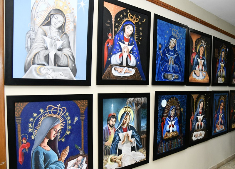 Pinturas de la Virgen de la Altagracia.