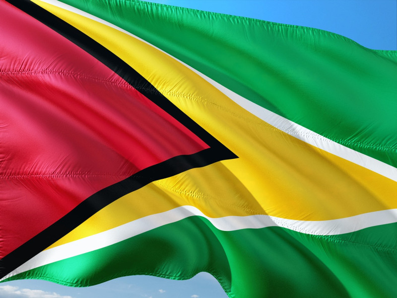 Bandera de la República Cooperativa de Guyana.