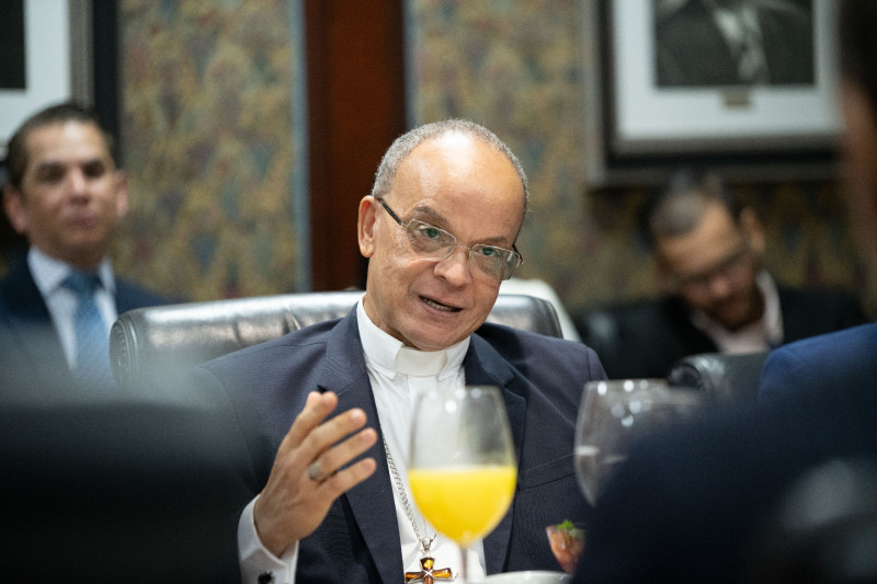 Monseñor Ramón Alfredo de la Cruz Baldera, rector de UCNE.