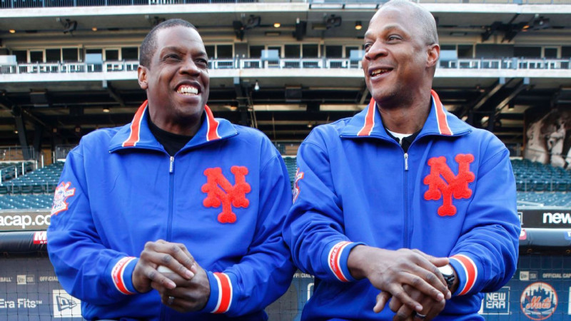 Dwight Gooden y Darryl Strawberry, dos grandes en la historia de los Mets de Nueva York.