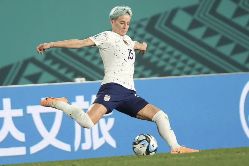 Megan Rapinoe, doble campeona del mundo con Estados Unidos.