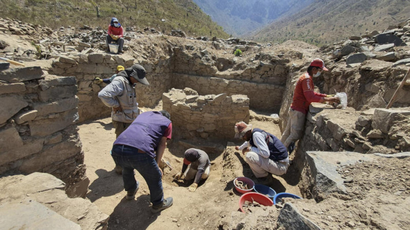 Sitio arqueológico en Perú
