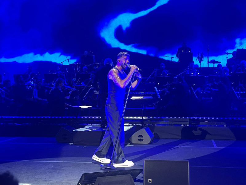 Ricky Martin en su concierto sinfónico en Altos de Chavón