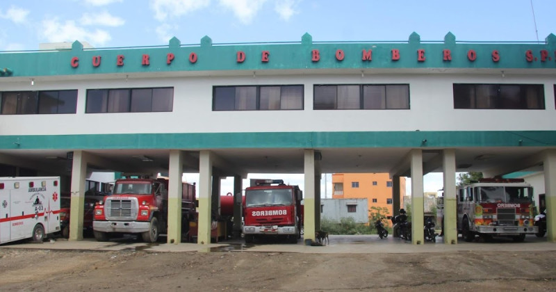 La estación del Cuerpo de Bomberos de San Pedro de Macorís.