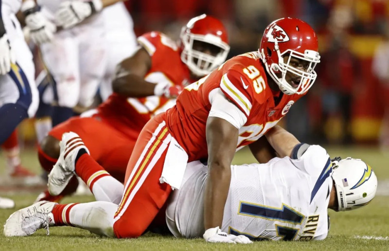 Chris Jones, líder en la defensiva de los campeones Kansas City Chiefs.