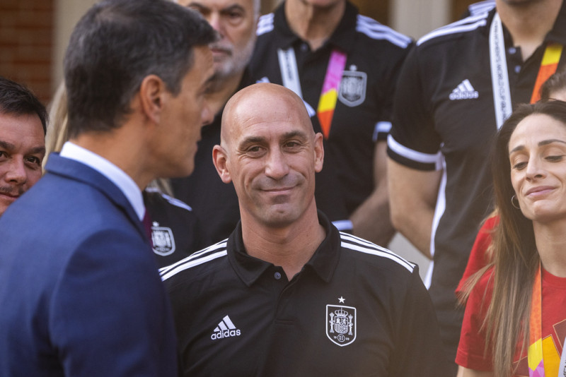 El presidente de la federación española de fútbol, Luis Rubiales