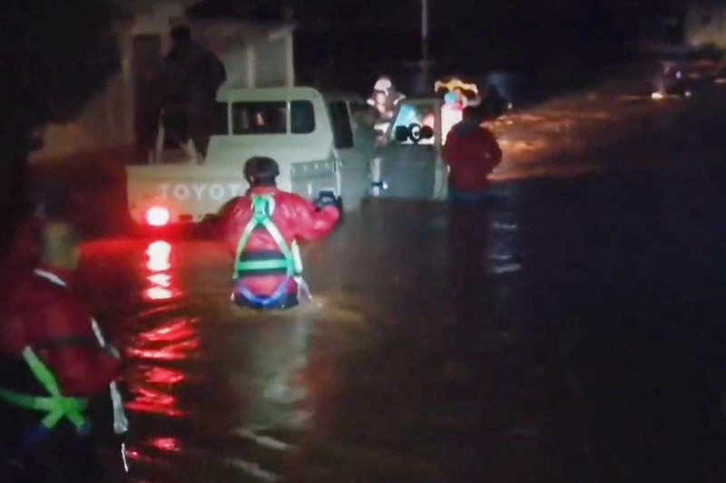 una captura de un vídeo publicado por la Media Luna Roja Libia