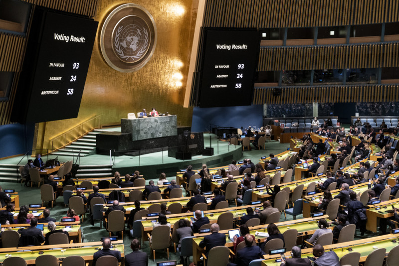 reunión de la Asamblea General de Naciones Unidas
