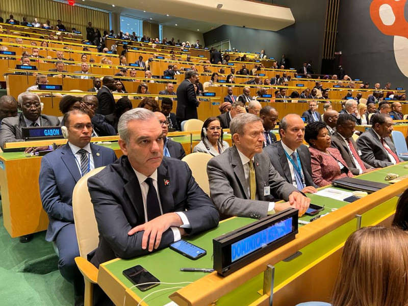 Presidente Luis Abinader en asamblea de la ONU