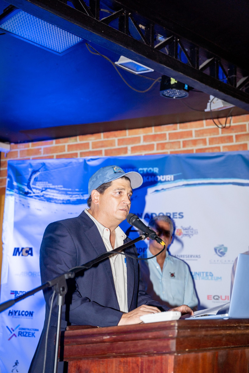 Alfonso Khouri, director torneo pesca Marlin Azul 2023.