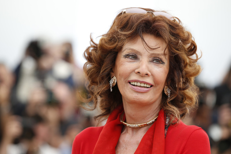 La actriz italiana Sophia Loren