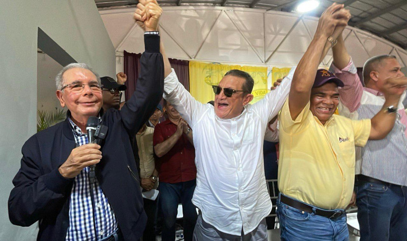 El expresidente Danilo Medina proclama candidatos del PLD en Nagua