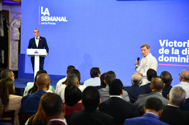 El presidente Luis Abinader y el canciller Roberto Álvarez hablan de crisis en Haití.