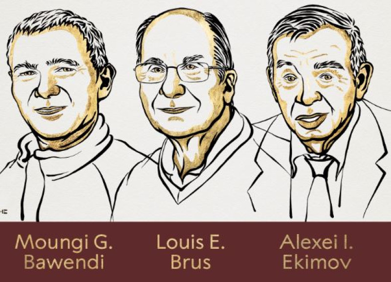 Los Premios Nobel de Química Moungi G. Bawendi, Louis E. Brus y Alexei I. Ekimov