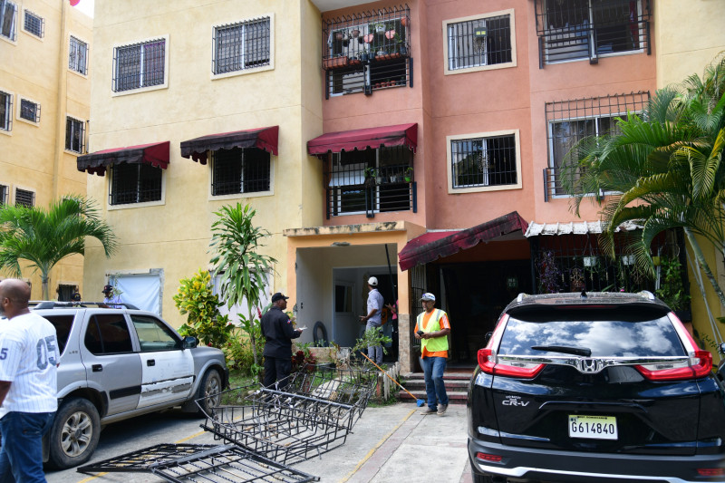 Apartamento donde ocurrió la explosión el residencial ubicado en la Avenida Jacobo Majluta