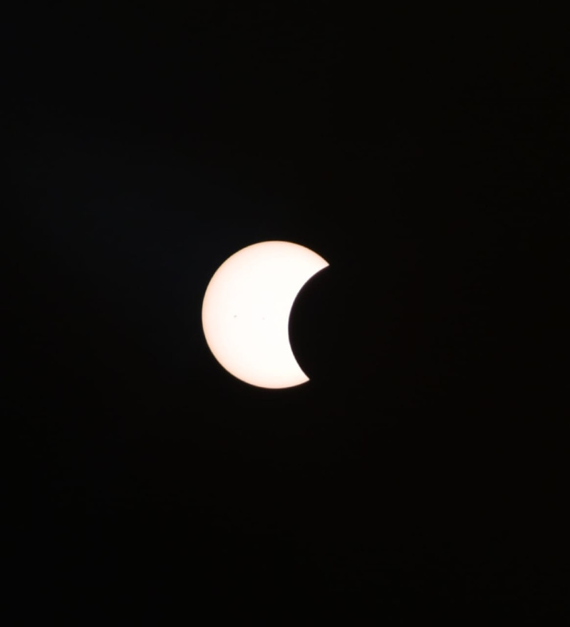 Eclipse solar visto desde Santo Domingo