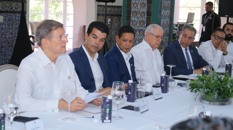 Canciller Roberto Álvarez recibe visita de misión de la OEA.