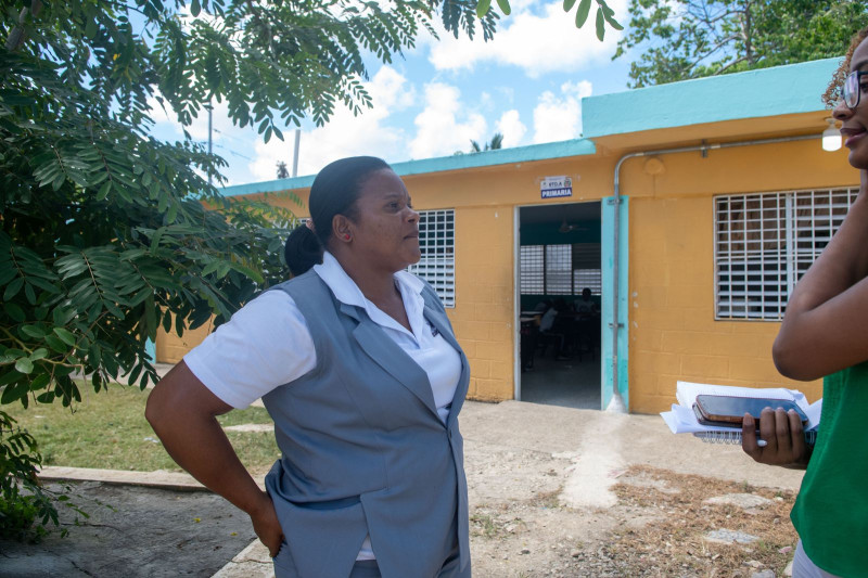 Cándida Gómez, directora de la escuela Leonor María Feltz en el municipio de Guerra.