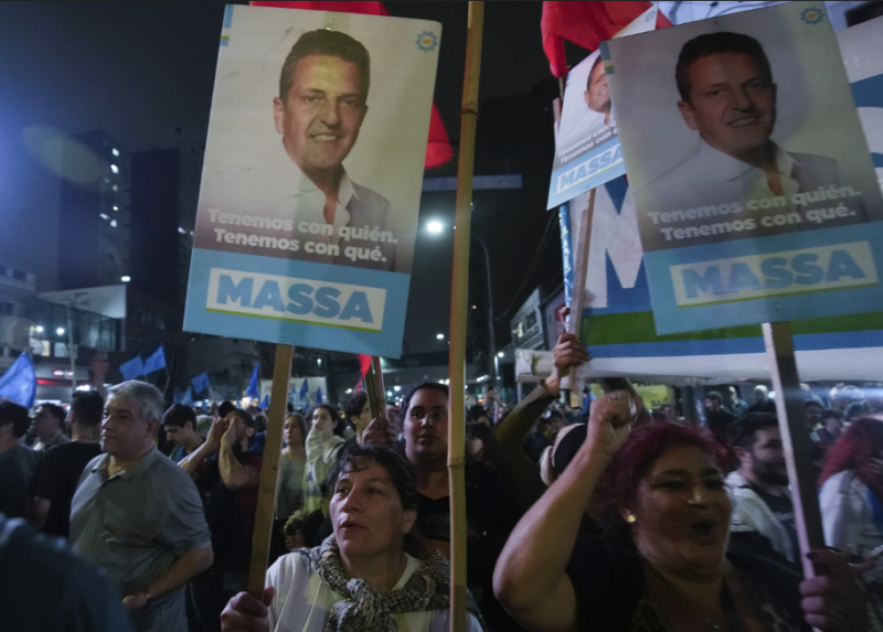 Pancartas de Sergio Massa, Buenos Aires, Argentina