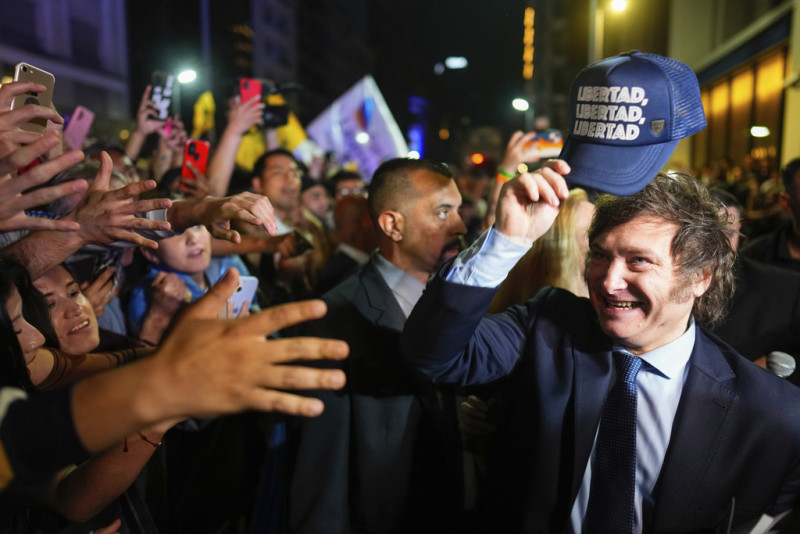 Javier Milei, candidato presidencial de Argentina