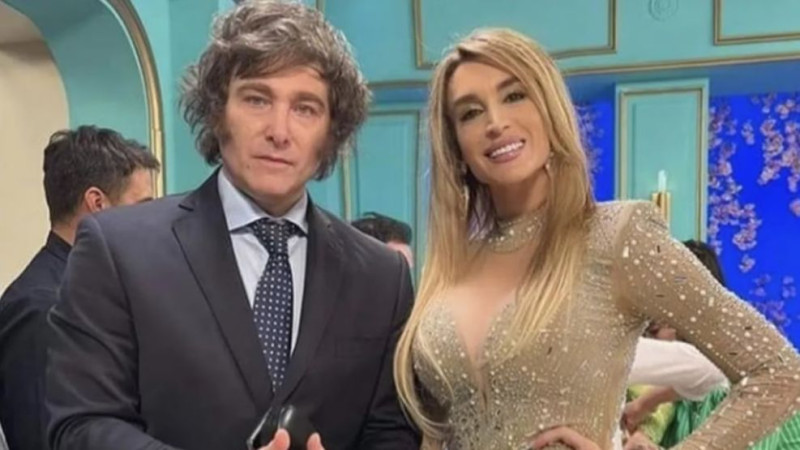 Javier Milei y su pareja Fátima Flórez