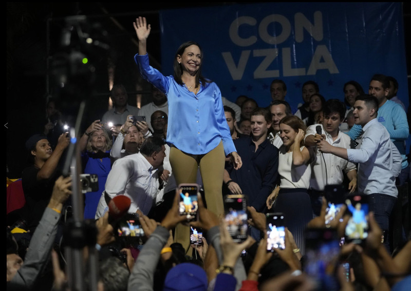 Ganadora de la primaria, Machado se convierte en la candidata de unidad de la oposición para enfrentar a Nicolás Maduro en las elecciones del año próximo.