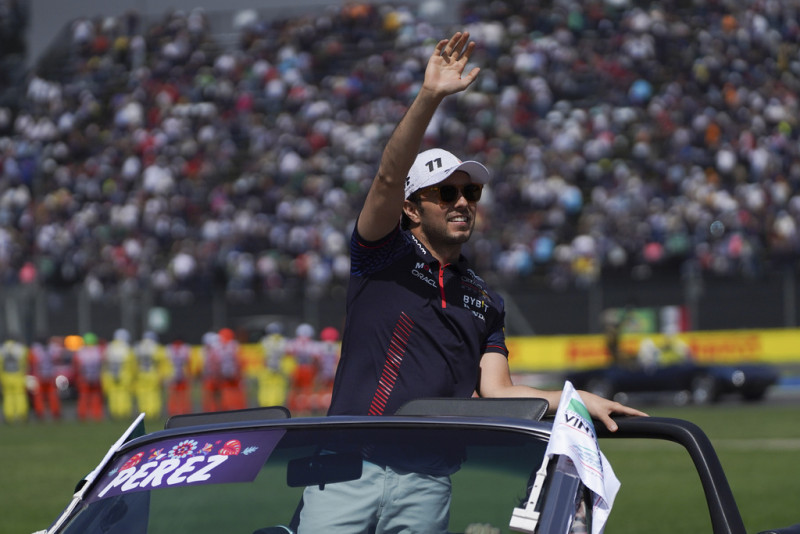 El piloto de Red Bull Sergio Pérez de México