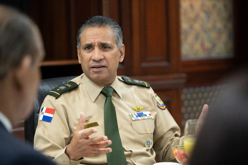 El rector de la Universidad Nacional para la Defensa, Francisco Ovalle Pichardo.