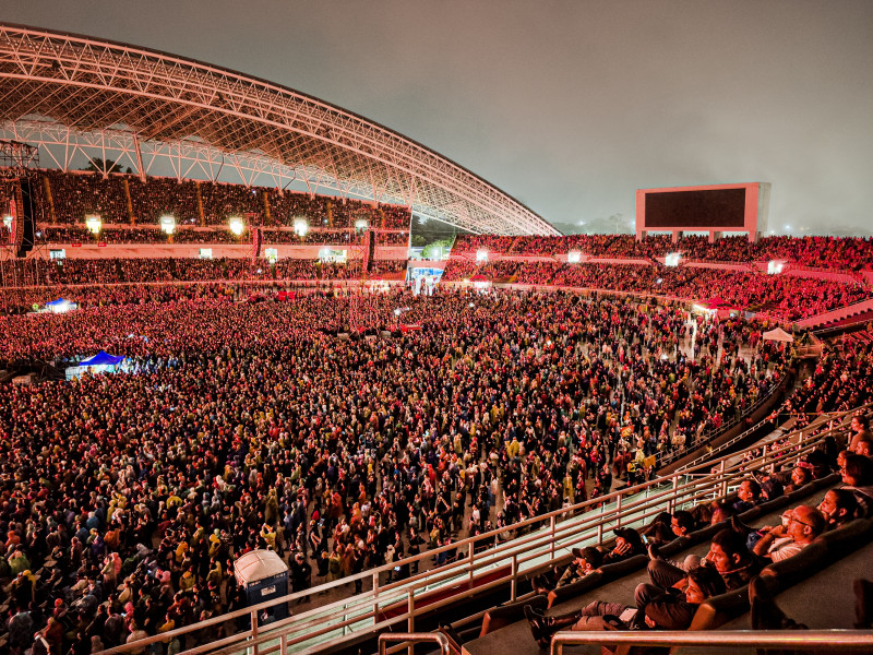 Alrededor de 50 mil personas se congregaron en el Estadio Nacional de Costa Rica para disfrutar del show de Red Hot Chili Peppers, la noche del 31 de octubre 2023.