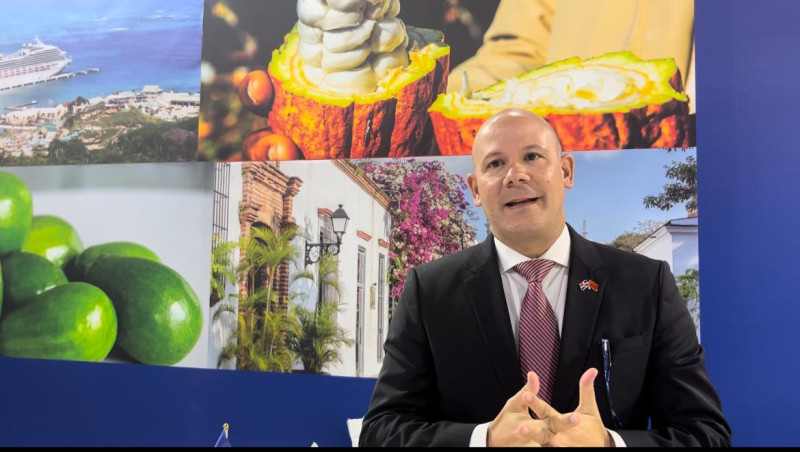 Director de exportación de ProDominicana, Jaime Licairac, durante la inauguración de la XVI Cumbre Empresarial China-LAC