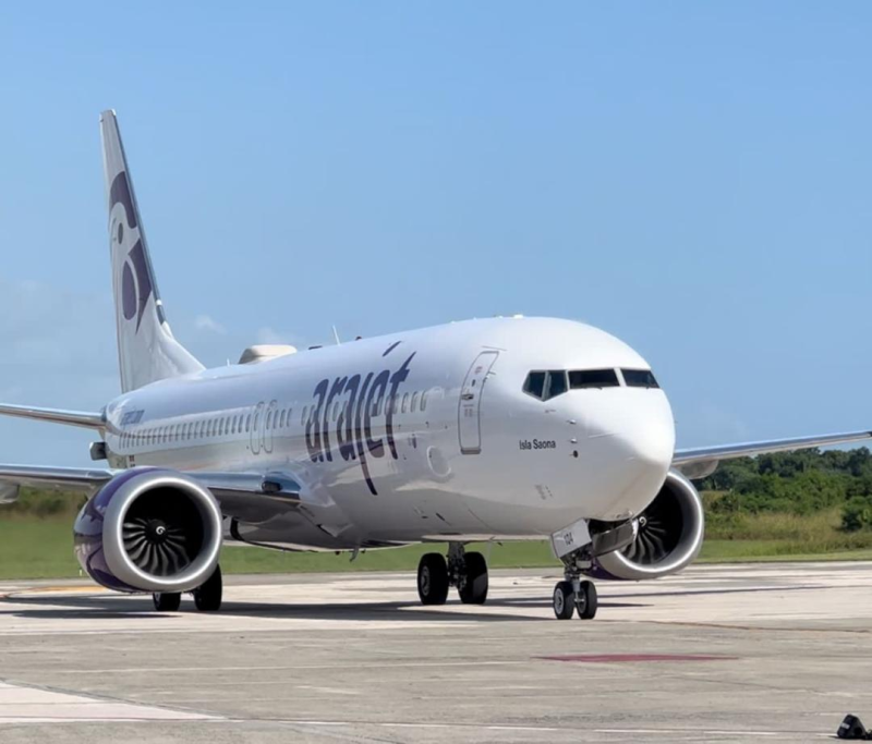 Isla Saona es un Boeing 737 MAX 8 con una configuración de 185 asientos.