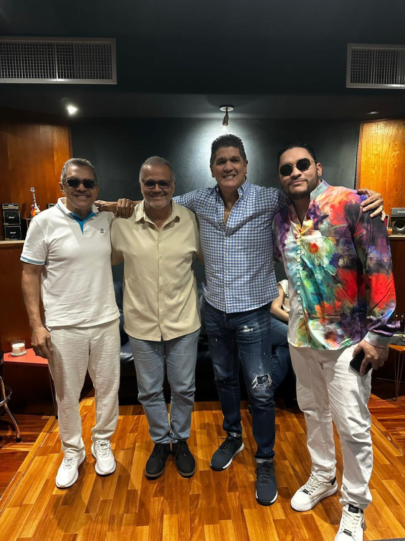 Rafa Rosario, Carlos Alfredo Fatule, Eddy Herrera y Rafely Rosario