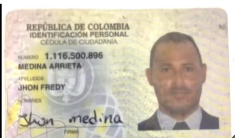 El colombiano Jhon Fredy Medina Arrieta.