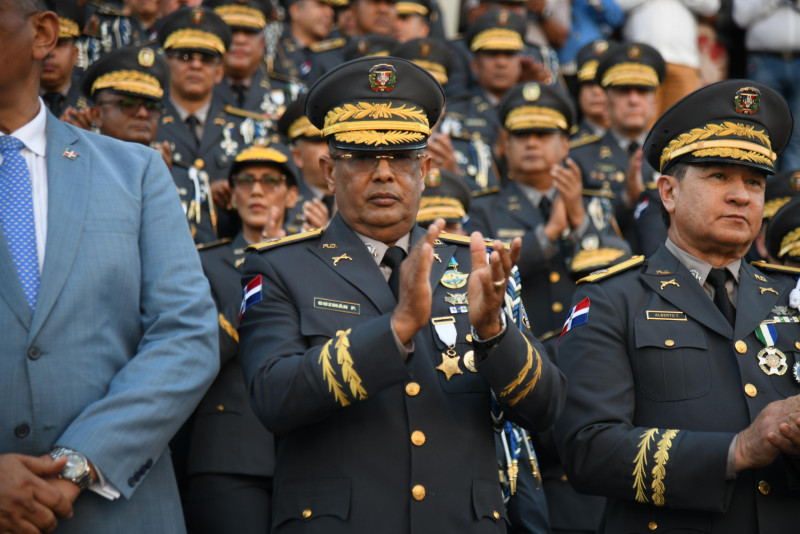 Ramón Antonio Guzmán Peralta, nuevo director de la Policía Nacional, al asumir el martes 14 de noviembre la dirección de la institución.