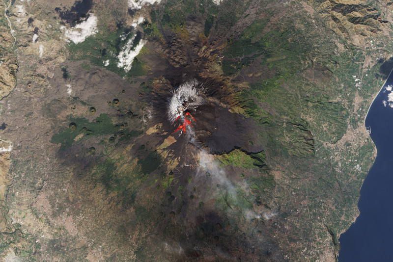 El volcán Monte Etna