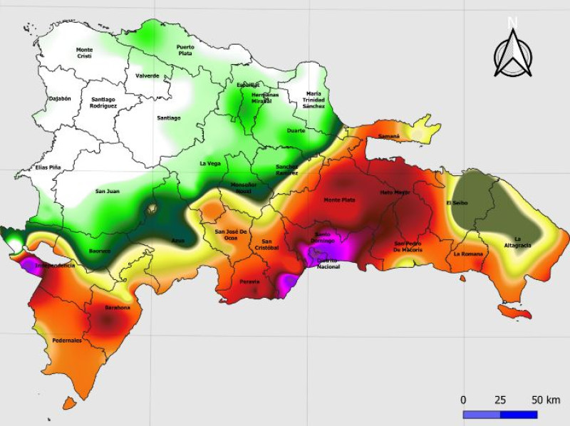 Las zonas que más registraron lluvias el pasado 18 de noviembre fue el Viejo Arroyo Hondo, Renacimiento, Paraíso, Ensanche Paraíso y Los Cajuíles.