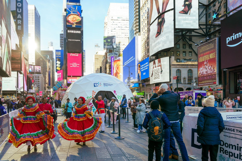Turismo mostró lo mejor de la cultura del país en Times Square.