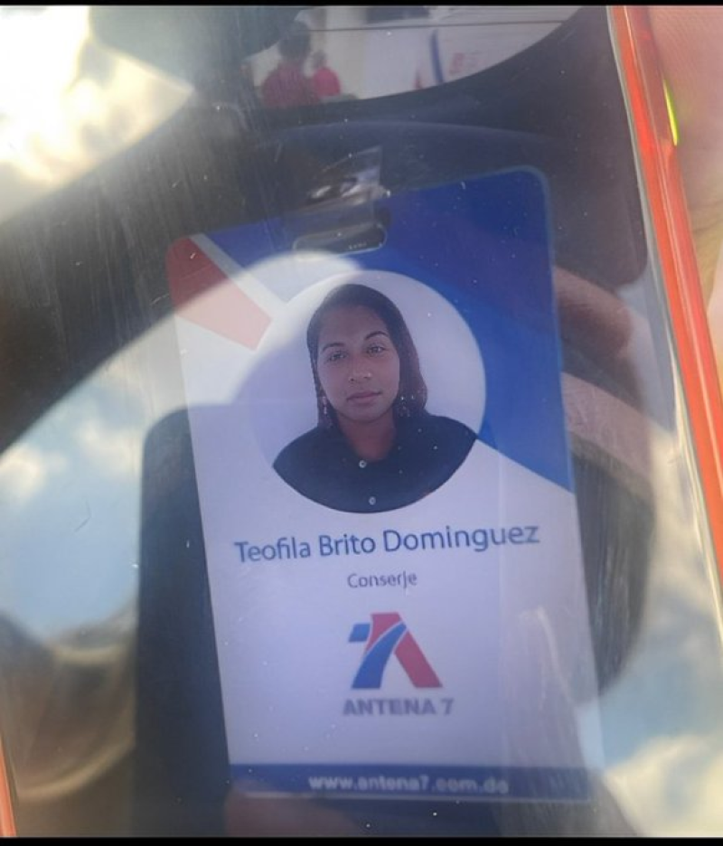 Teofila Domínguez fallecida en el accidente en la carretera Sánchez.