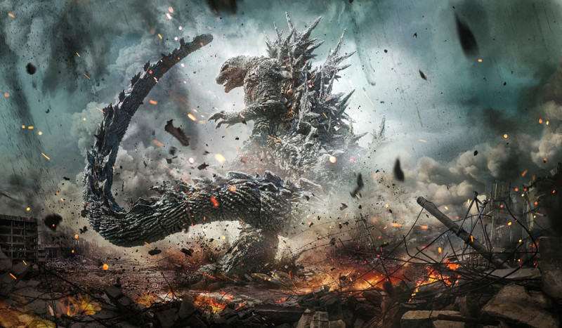 Esta imagen difundida por Toho International muestra una escena de "Godzilla Menos Uno"