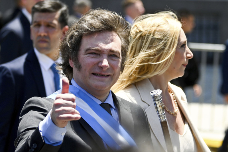El recién juramentado presidente de Argentina, Javier Milei