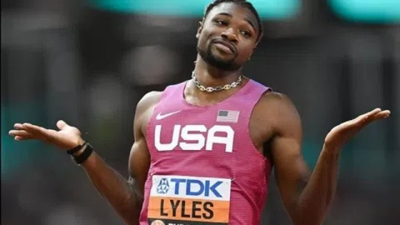 Noah Lyles es el campeón mundial de los 100 y 200 metros.