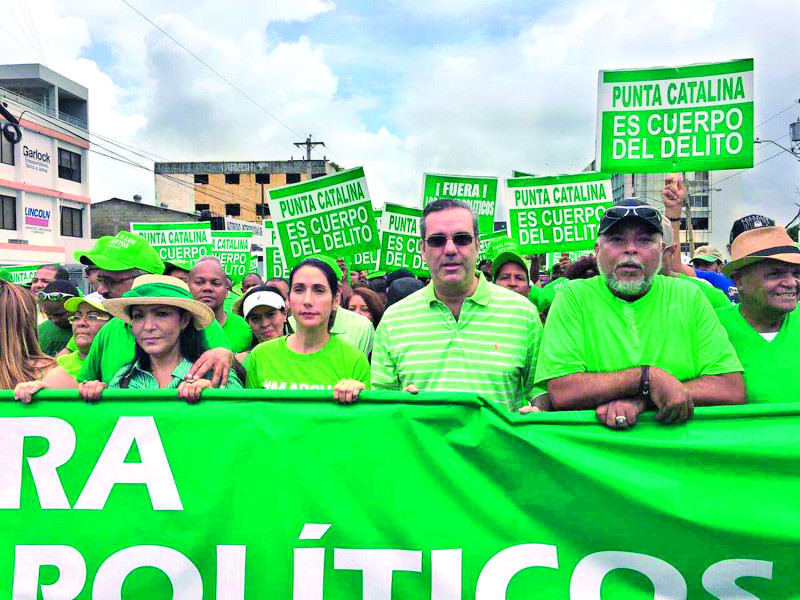 Marcha Verde denunció la corrupción en el pasado gobierno.