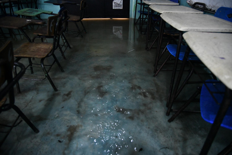 Fotografía de una de las aulas del Centro Educativo Loyola, en La Ciénaga.
